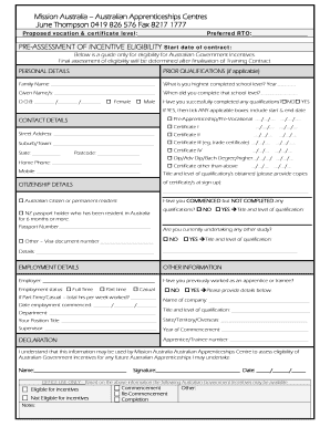 orientation checklist form