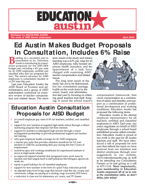 Education Austin Budget Proposals