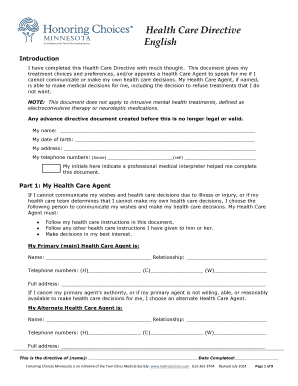 Health Care Directive