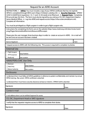 Saar navy - AERO Account Request Form - med navy