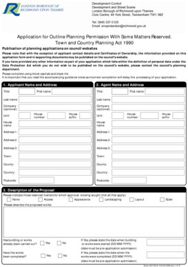 Outline Planning Permission Application