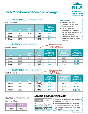 NLA Membership Application Form