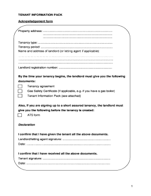 Tenant Information Pack