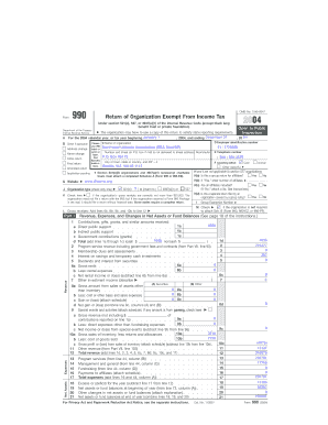 Form 990 Return of Organization Exempt From Income Tax