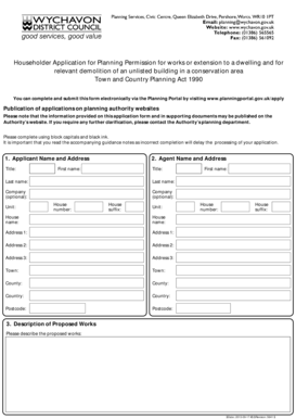Householder Application for Planning Permission
