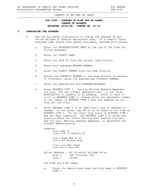 North Carolina DSS-8125 Form