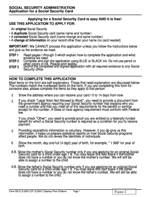 Social Security Card Application