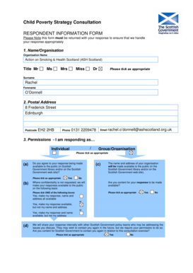 Child Poverty Strategy Consultation Form