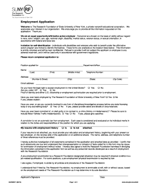 Employment Application Form