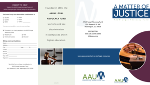 AAUW Legal Advocacy Fund Donation Form