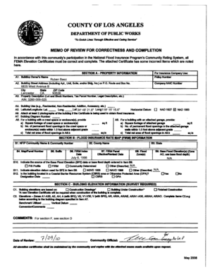 FEMA Elevation Certificate