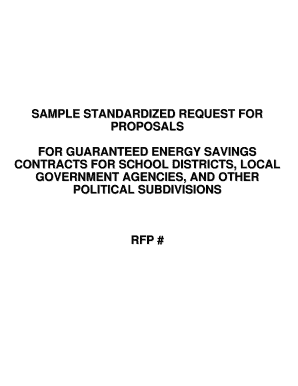 Sample standardized request for proposals for guaranteed energy ... - files dep state pa