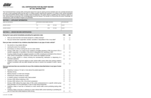 California CDL Military Waiver Form