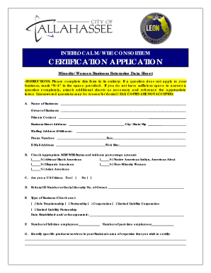 Interlocal M/WBE Certification Application