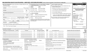 High Deductible Health Plan Application