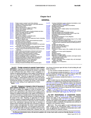 Wis. Admin. Code Ins. - Wisconsin Legislative Documents - docs legis wisconsin