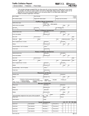Washington State Collision Report
