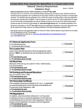 Conservation Area Demolition Consent Form