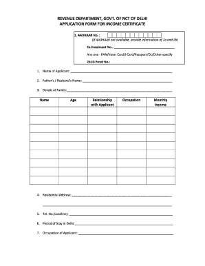 Pan card example - income form pdf