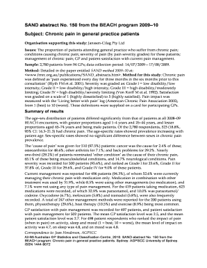 Chronic Pain Management Form