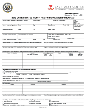 2013 USSP Instructions and Application Forms - US Department of ... - photos state