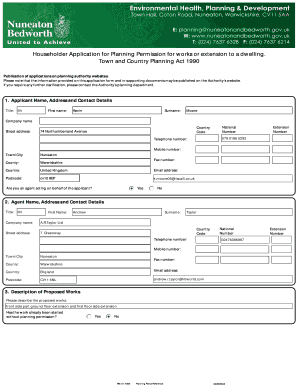 Householder Application for Planning Permission