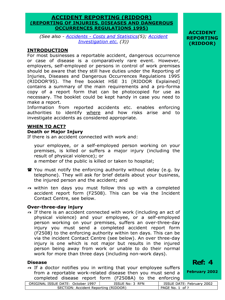 Fillable Online Accident Reporting Nuneaton and Bedworth Borough