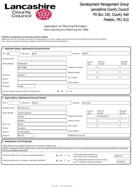 UK Planning Permission Application