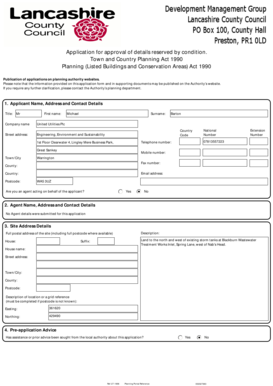 UK Planning Application Form