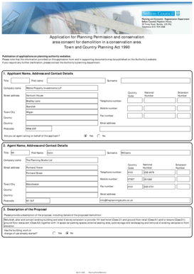 UK Planning Permission Application for Demolition