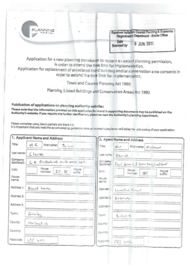 UK Planning Permission Application Form