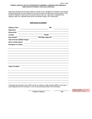 Form 15g sample filled - Employee Statement Form (.pdf) - web uncg