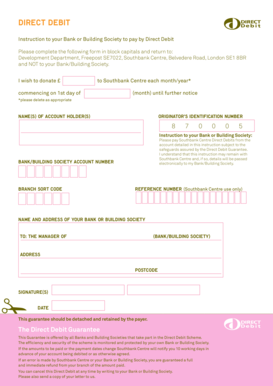 UK Direct Debit Donation Form