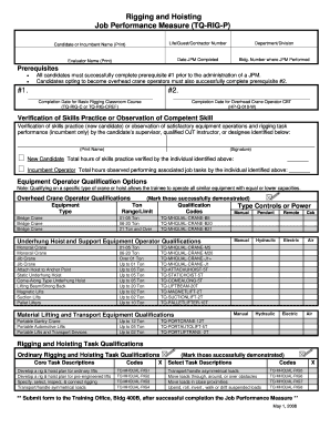 Forklift Operator Job Performance Measure - BNL Training bb