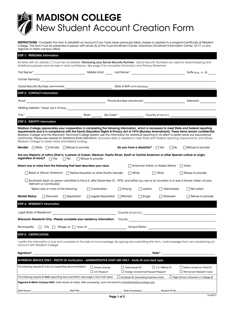 CREATE STUDENTUNIVERSE ACCOUNT visual data 4