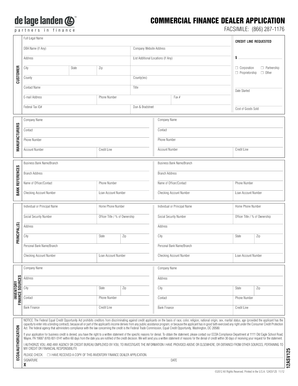 Commercial Finance Dealer Application