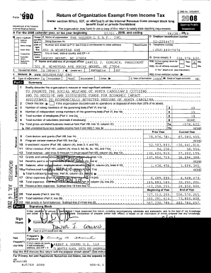 Form 990 Return of Organization Exempt From Income Tax