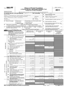 Form 990-PF 2011