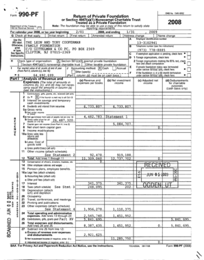 Form 990-PF 2008