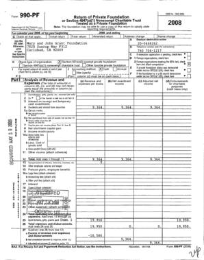 Form 990-PF 2008