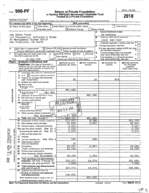 Form 990-PF 2010