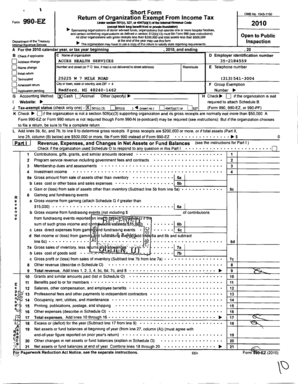 Form 990-EZ 2010
