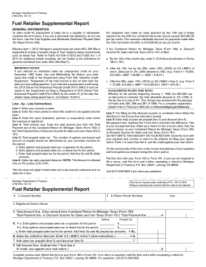 Michigan Fuel Retailer Supplemental Report