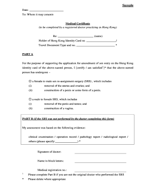 Sample medical certificate for registered doctors practising in Hong bb - gov