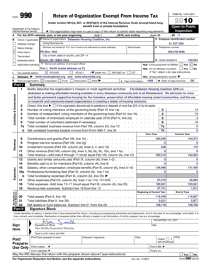 Form 990 Return of Organization Exempt From Income Tax