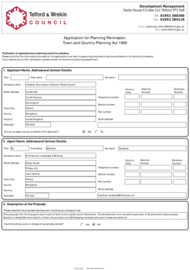 UK Planning Permission Application