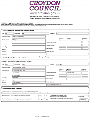 UK Planning Permission Application