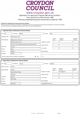 UK Planning Permission Application Form
