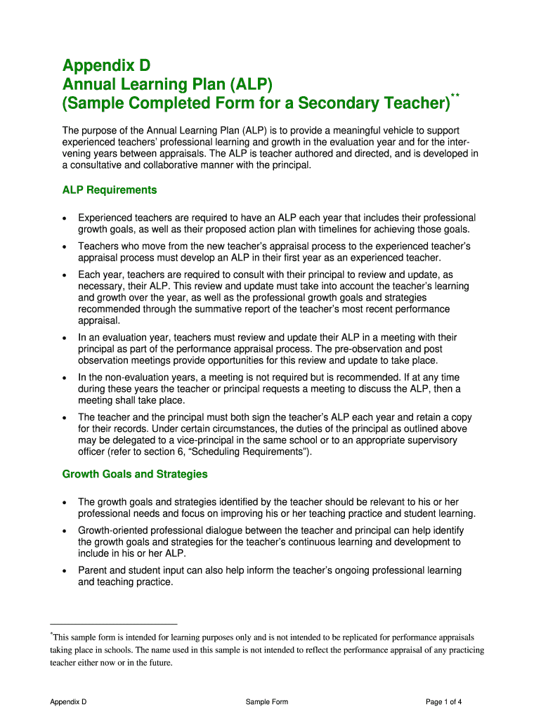 annual learning plan generator Preview on Page 1.