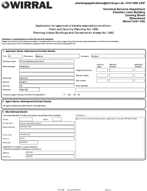 UK Planning Application Form